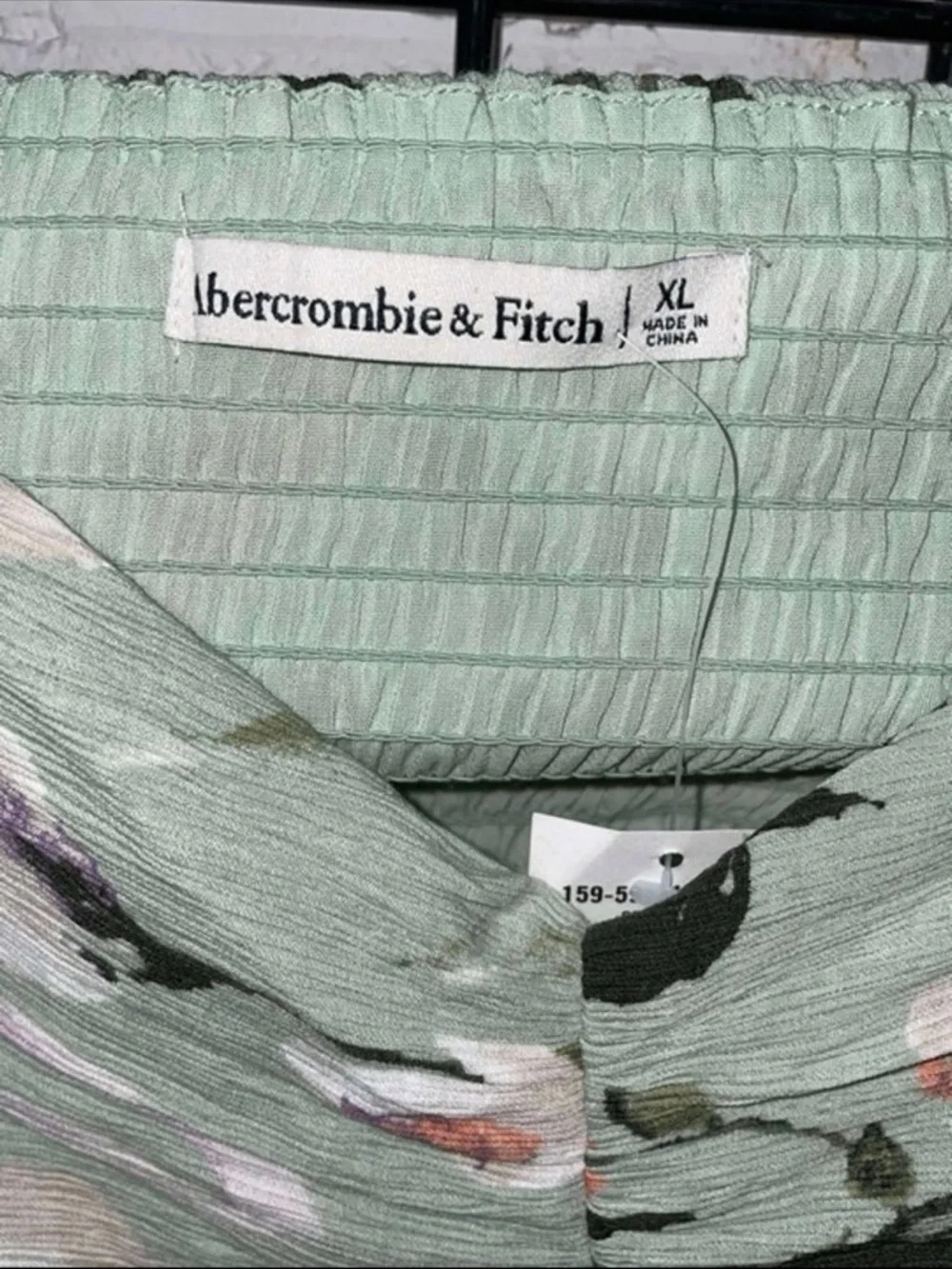 Abercrombie & Fitch Mint Green Floral Maxi Dress